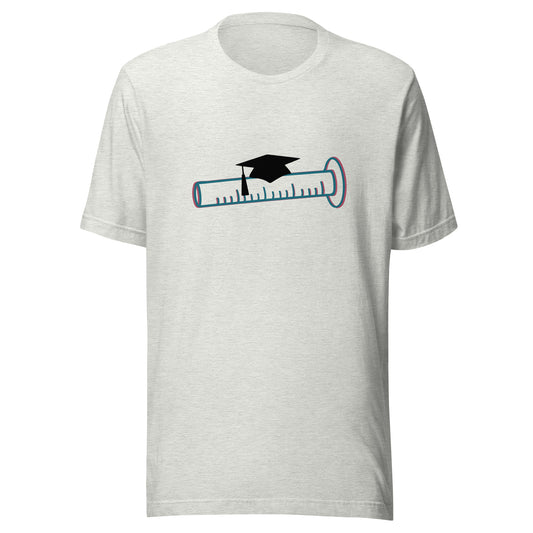 Graduated Cylinder in Teal - Graphic Tshirt (Unisex Tshirt for Scientists)