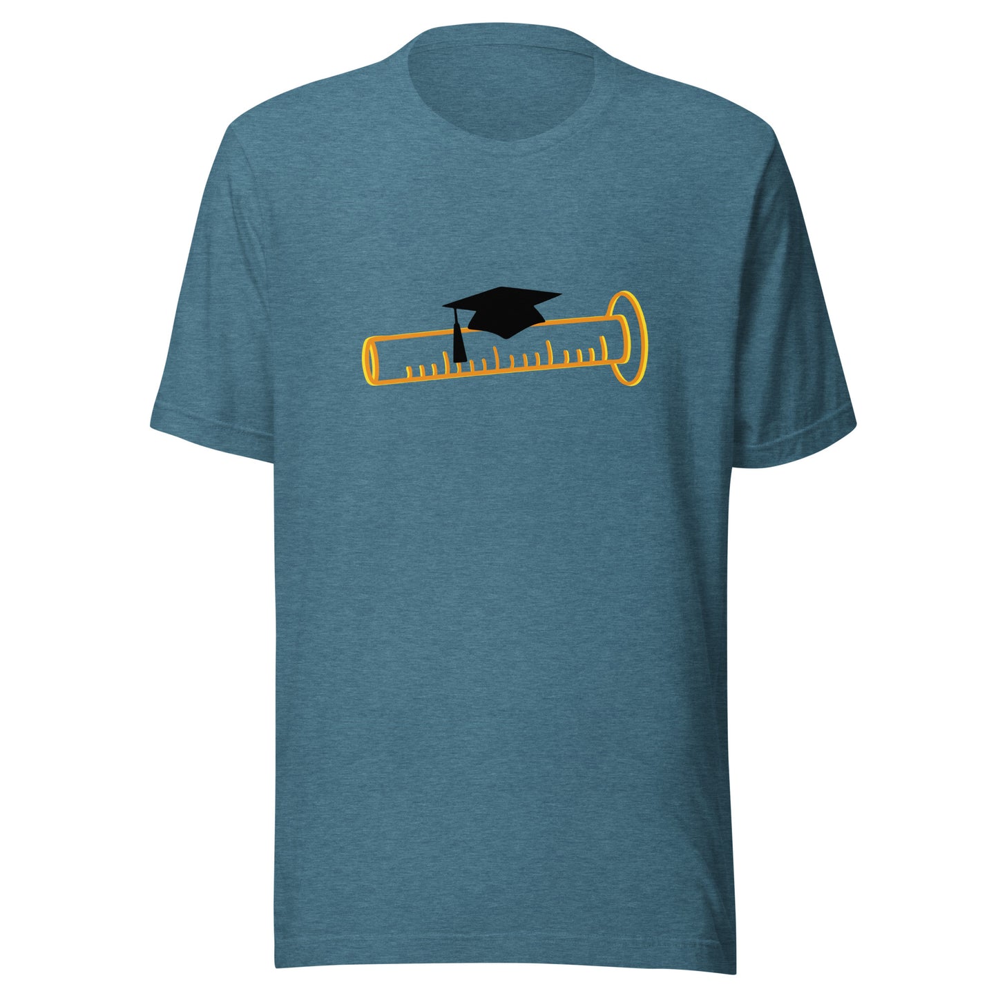 Graduated Cylinder in Orange - Graphic Tshirt (Unisex Tshirt for Scientists)