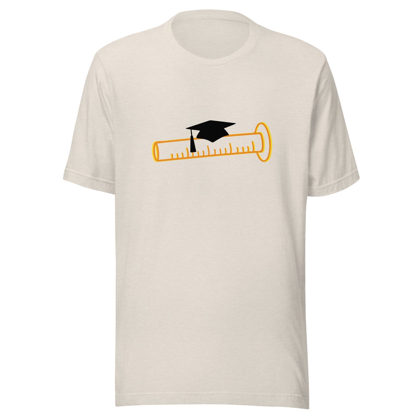 Graduated Cylinder in Orange - Graphic Tshirt (Unisex Tshirt for Scientists)