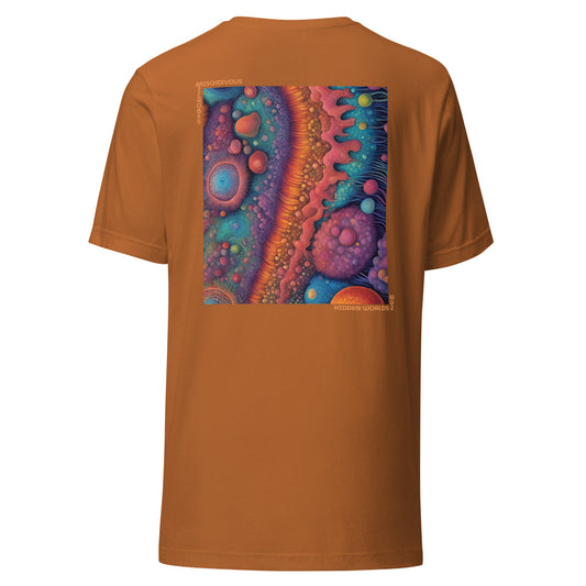 Mischievous Microbes - Graphic T-shirt - Hidden Worlds Design N.02 (Unisex Tshirt for Scientists)