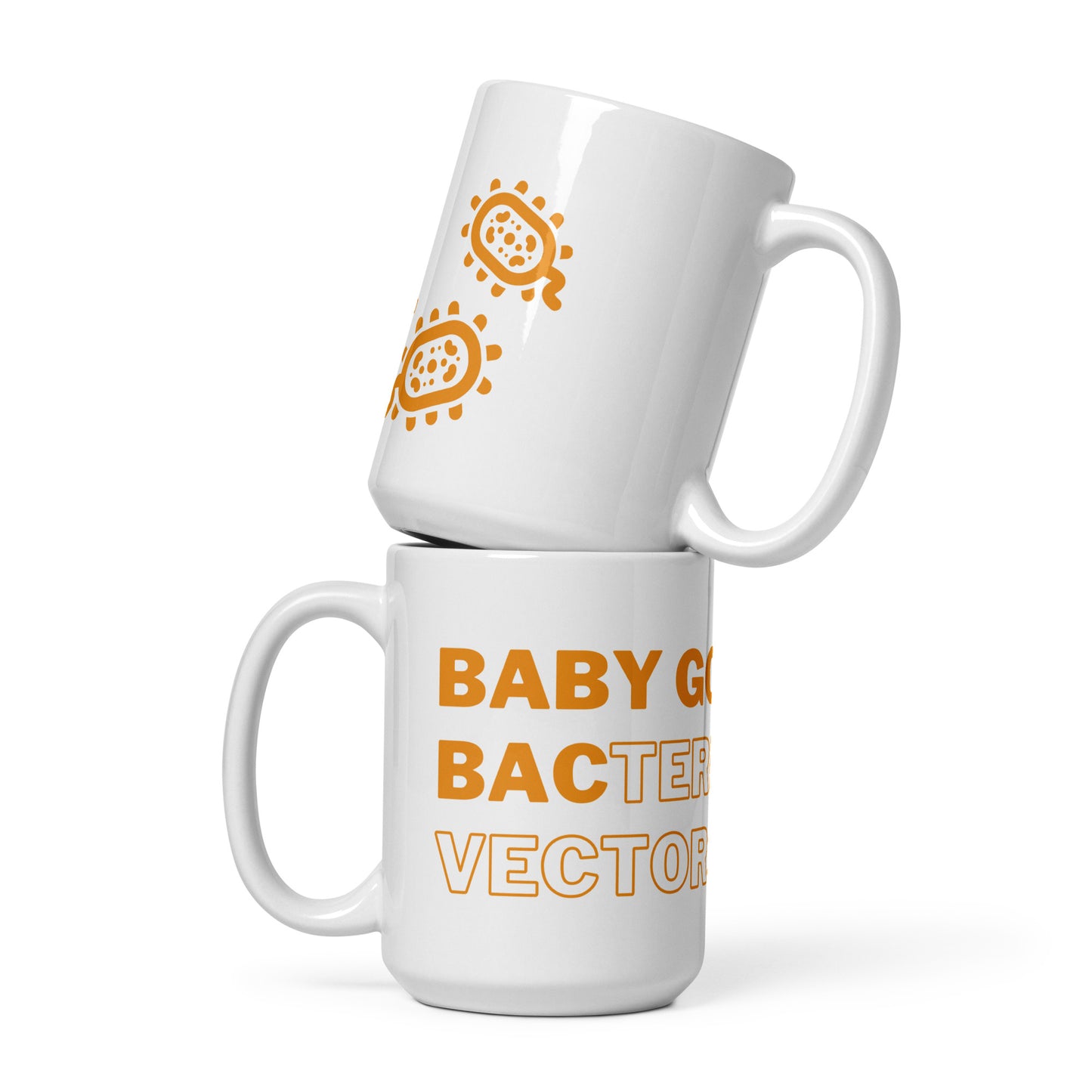 Baby Got Bac - Mug - Orange Text, White Inside