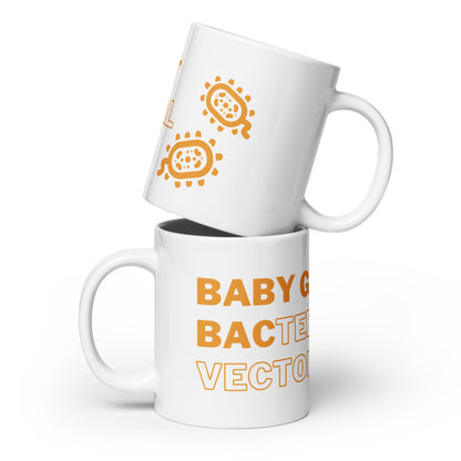 Baby Got Bac - Mug - Orange Text, White Inside